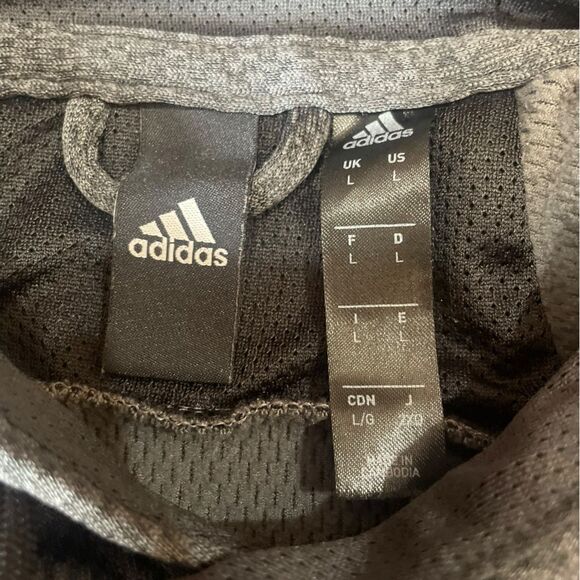 Adidas Team Fleece Logo Hoodie Mens Size Large - Picture 12 of 15